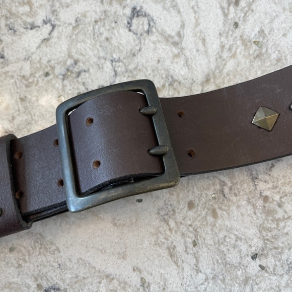 Gap Brown Belt with studs - Picture 2 of 10